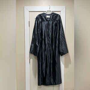 TALL Graduation gown for 6 feet six feet 2 inches black, as new choir robe LONG
